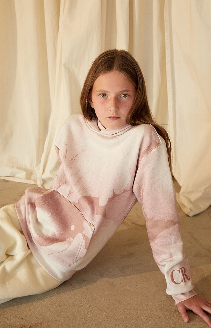 Pink marble deals hoodie