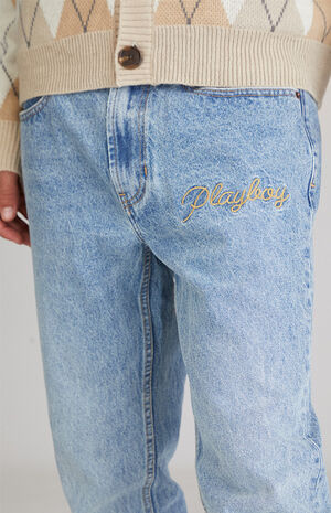 By PacSun Medium Wash Slim Taper Rigid Jeans image number 2