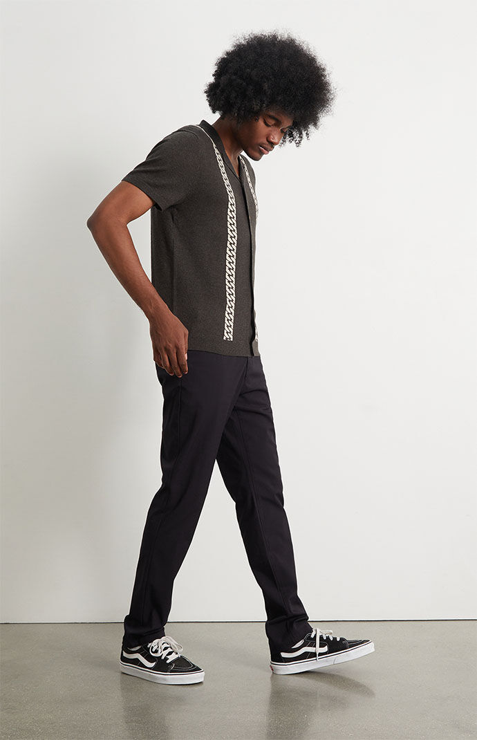 PacSun Black Slim Chino Comfort Stretch Pants PacSun