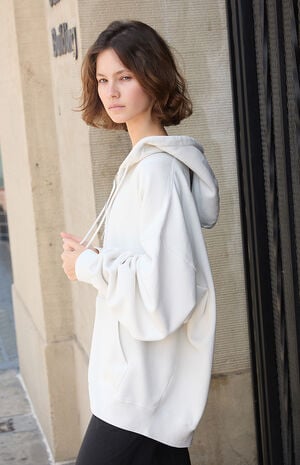 Cement Christy Full Zip Oversized Hoodie image number 2