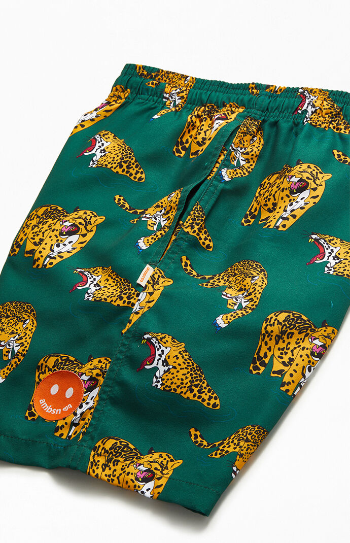 Leopard 17" Swim Trunks