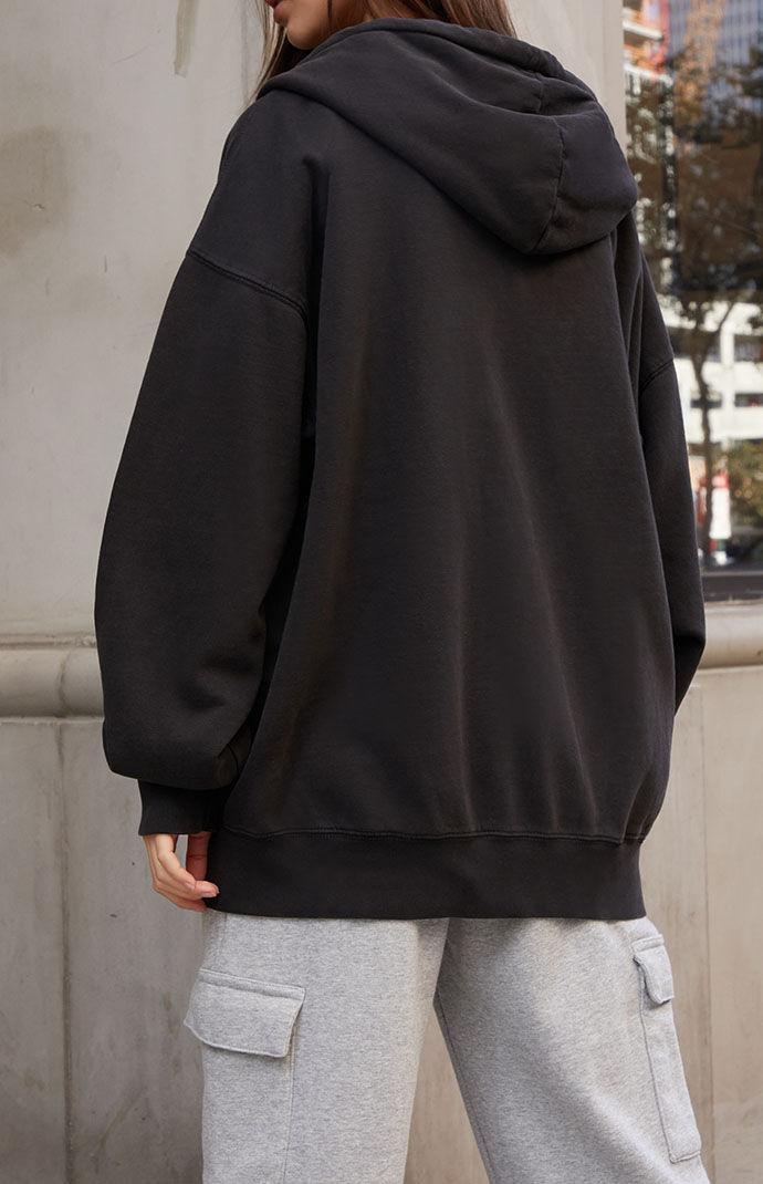 John Galt Black Christy Full Zip Hoodie PacSun