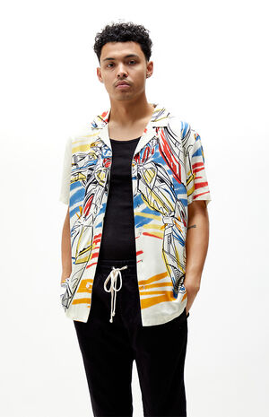 Scribble Robot Camp Shirt image number 1