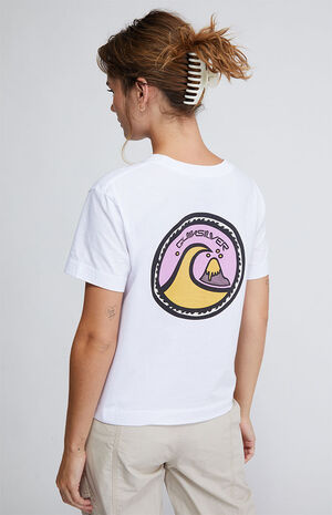 White Cropped T-Shirt image number 3