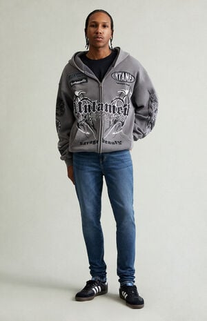 Bryce Stacked Skinny Jeans Stretch Dark Blue image number 2