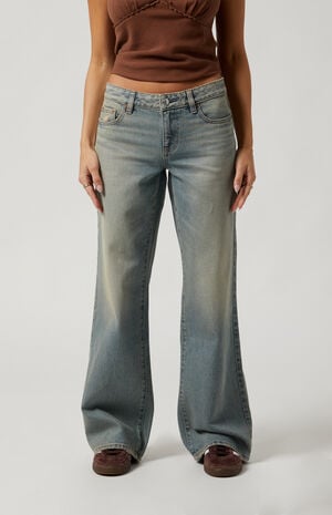 Casey Low Rise Baggy Jeans Whisker Light Indigo image number 2
