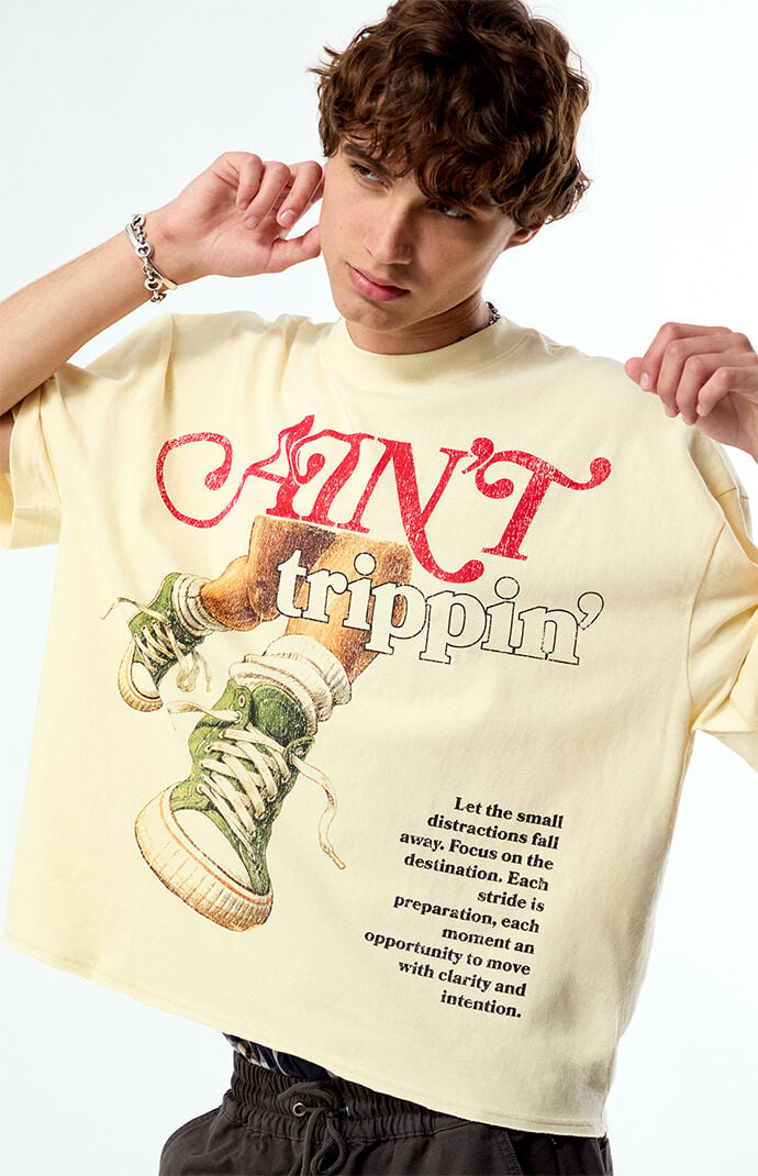 Pacsun Ain't Trippin Cropped Boxy T-Shirt