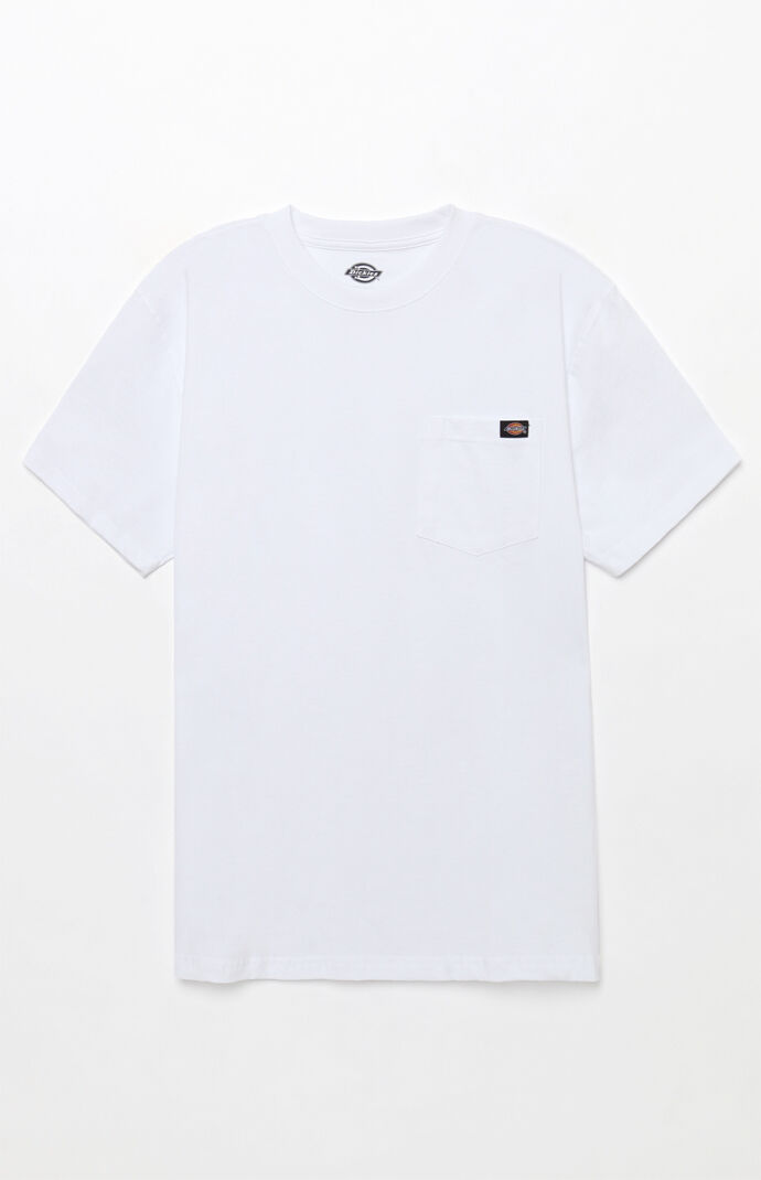 White Heavyweight Pocket T-Shirt