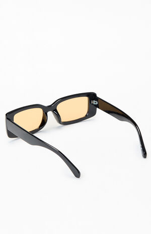 Black Beck Rectangular Sunglasses image number 2