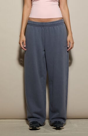 Blue Ultra Soft Fleece Ultra Baggy Sweatpants image number 2