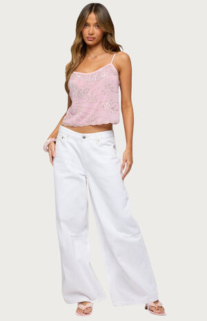 Bead and Sequin Chiffon Tank Top image number 4