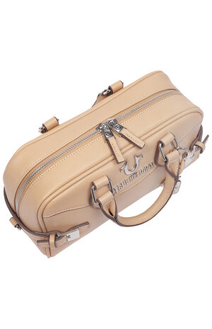Tan Brooks Smooth Belted Sachel Bag image number 6