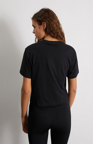 Black Trefoil Logo T-Shirt image number 4