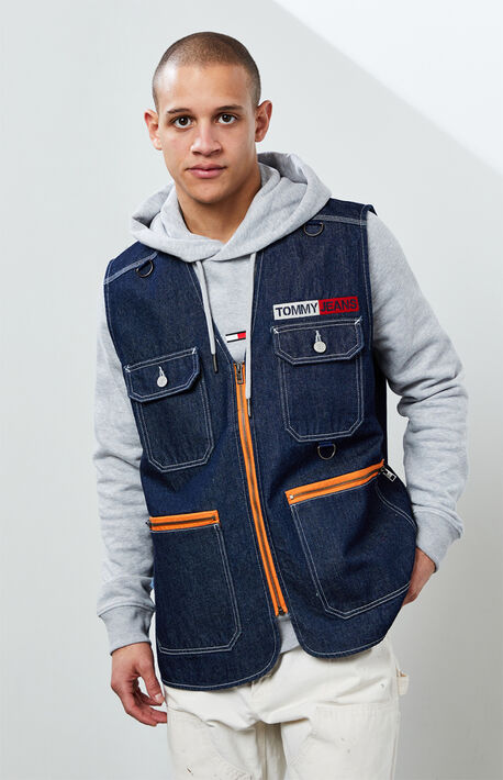 Denim Fishing Vest