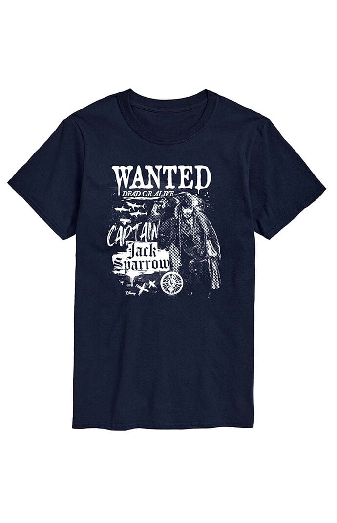 Hybrid Apparel Pirates of the Caribbean Jack Sparrow Wanted T-Shirt