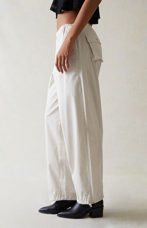 Sand Low Rise Parachute Pants image number 3