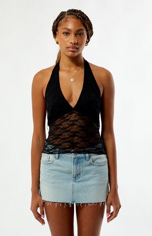 Lace Halter Top image number 3
