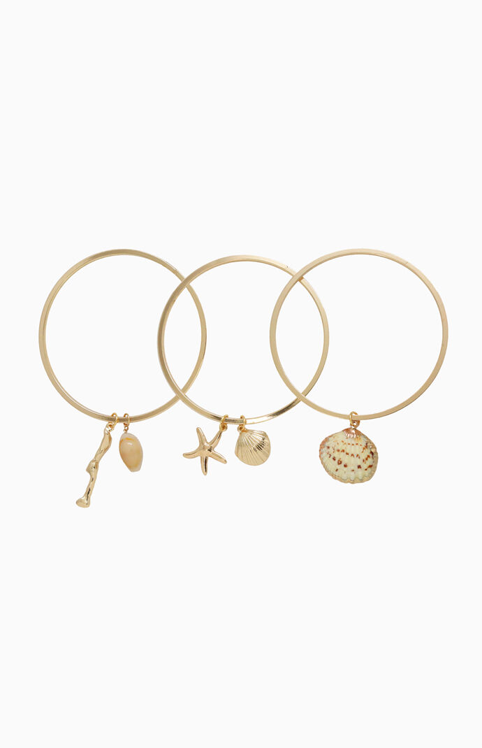 Beach Life Bangle Bracelet Set