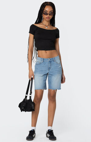 Riptide Denim Bermuda Shorts image number 5