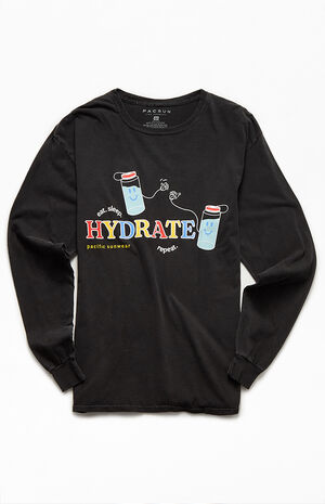 Eat Sleep Hydrate Long Sleeve T-Shirt Eat Sleep Hydrate Long Sleeve T-Shirt image number null