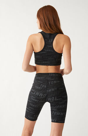 Monogram Print Sports Bra image number 4