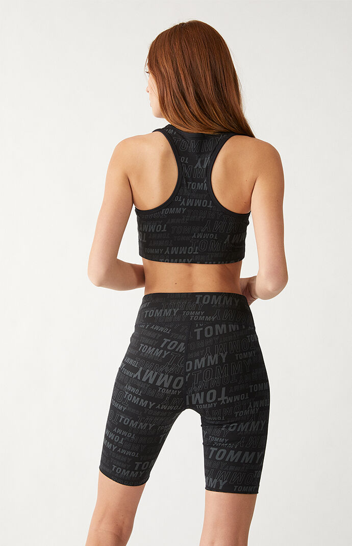 Monogram Print Sports Bra