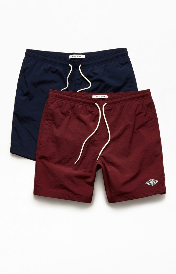 2-Pack Solid 17" Swim Trunks