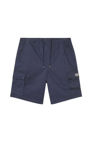 Dark Blue Utility Cargo Shorts image number 1