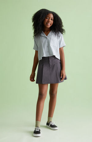 Crop Button Down Shirt image number 2