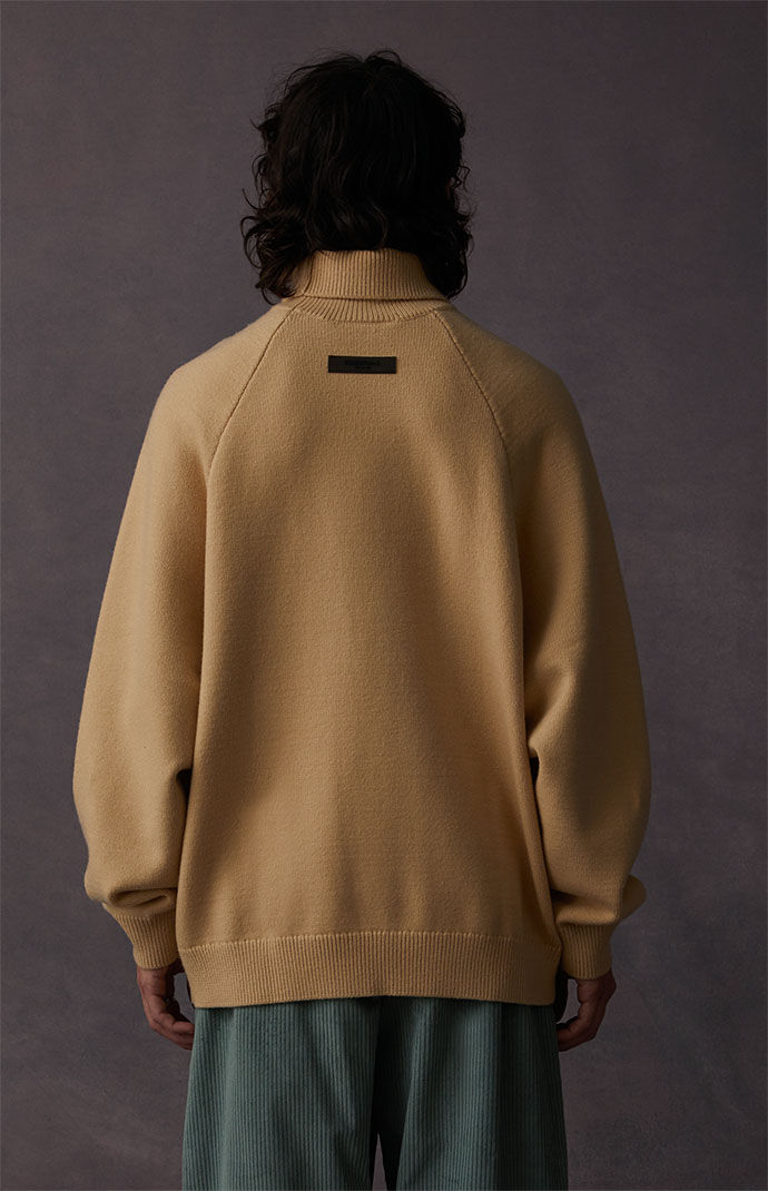 Fear of God Essentials Sand Turtleneck Sweater | PacSun