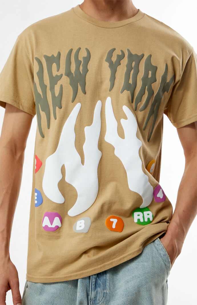 Pacsun New York Puff Graphic T-Shirt