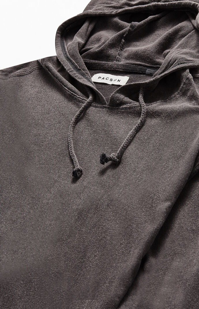 Vintage Wash Hooded Long Sleeve T-Shirt