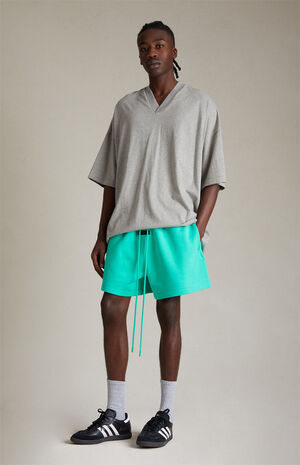 Mint Leaf Fleece Running Shorts image number 5