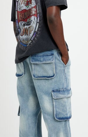 Dylan Baggy Jeans Cargo Light Blue image number 5