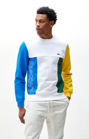 Lacoste sweatshirt color block clearance