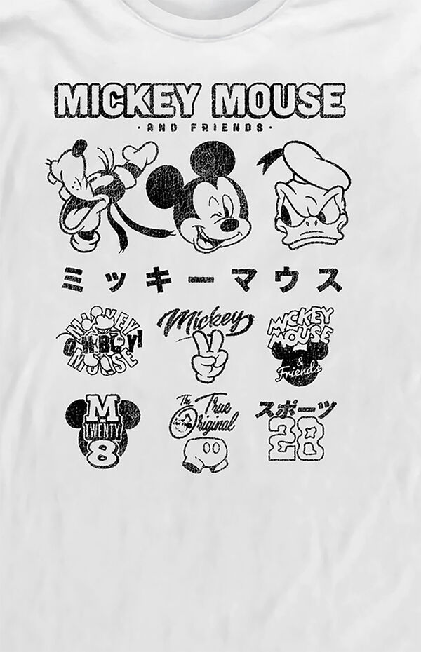 Mickey Mouse Icons Long Sleeve T-Shirt