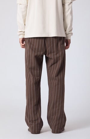 Pinstripe Extreme Baggy Fleece Sweatpants image number 4