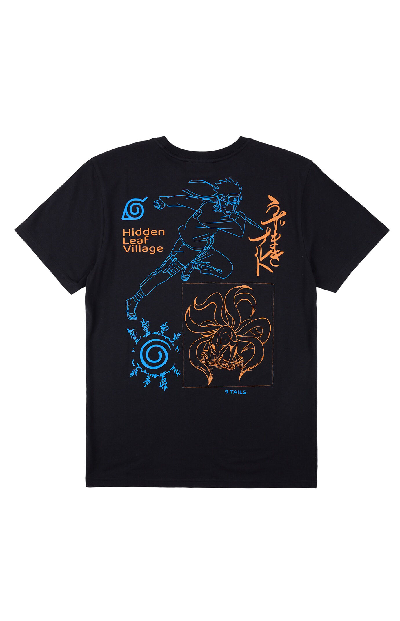Naruto Shippuden Neon Character Line Art T-Shirt
