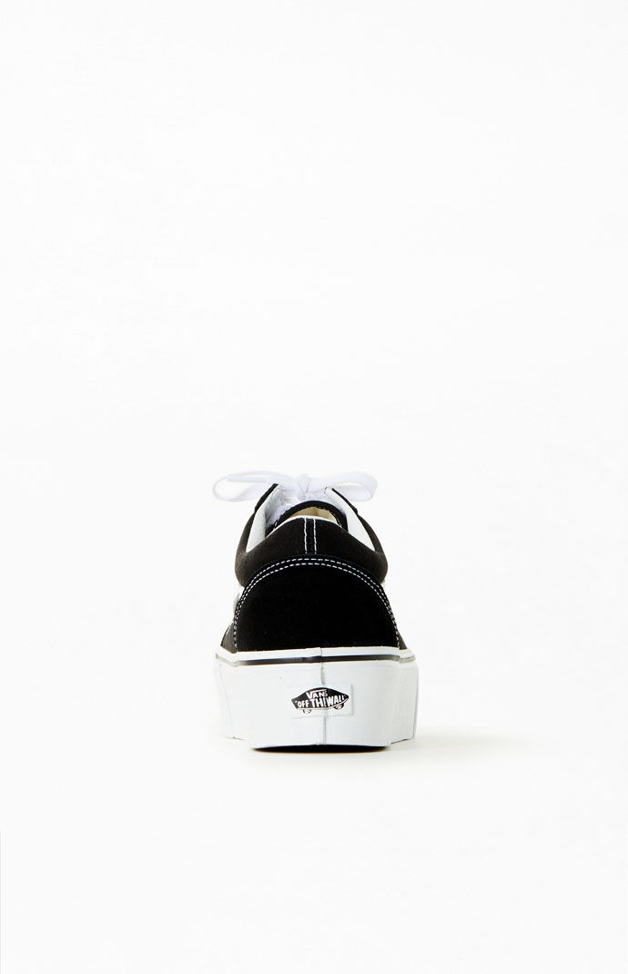 Vans old skool shop triple black platform sneakers
