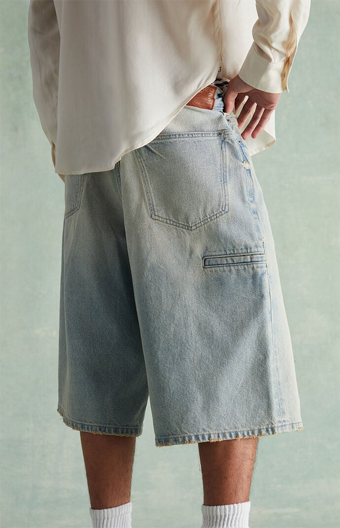 RARE DNM EDIT Light Blue Baggy Denim Shorts