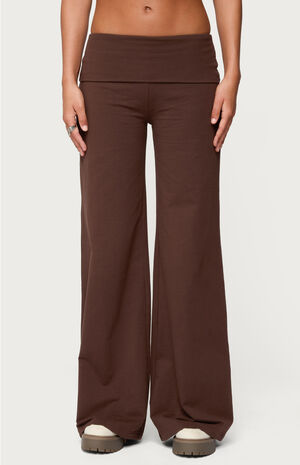 Wide Leg Fold Over Pants image number 1