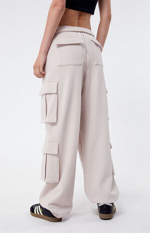 Embroidered Cargo Sweatpants image number 4