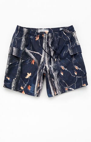 Dark Leaf Camo 6.5" Swim Trunks image number 1