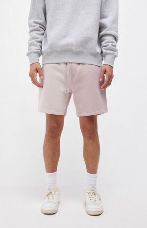 Mauve Colorblock Sweat Shorts image number 2