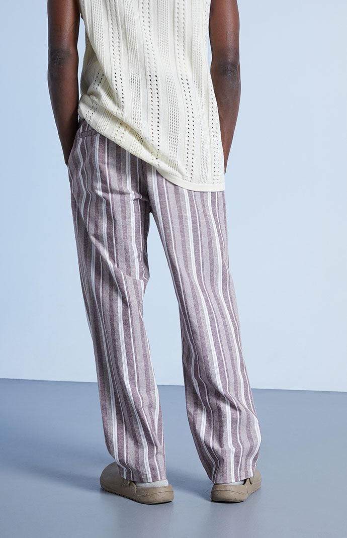 Pacsun black and white striped pants hot sale