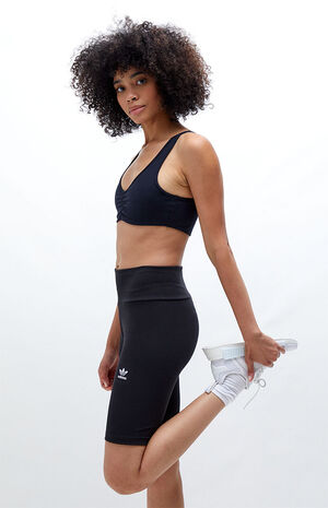 womens ribbed bike shorts