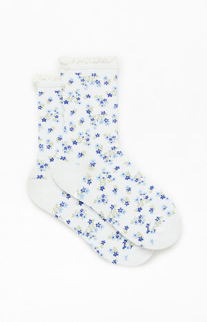 Ditsy Flower Crew Socks image number 2