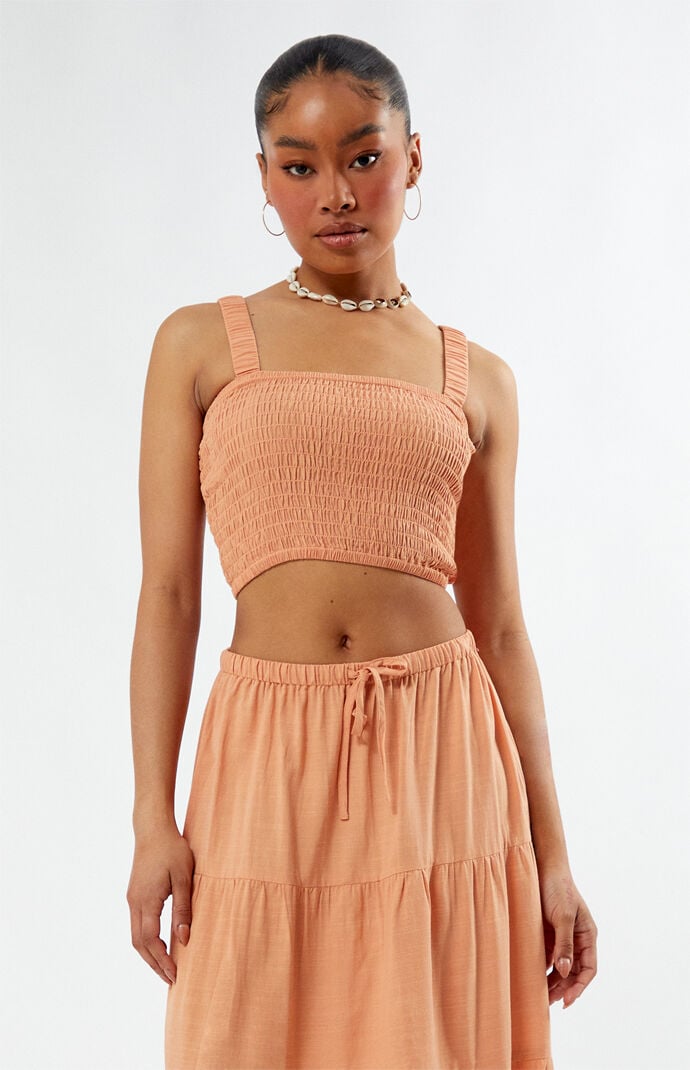 【海外 正規品】 Sammy Rhythm Smocked PacSun | Top トップス