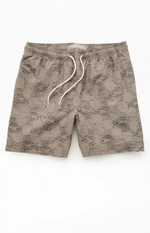 Shell Seersucker 6.5" Swim Trunks image number 1