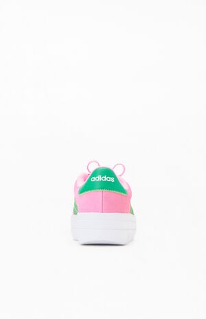 Women's Green & Pink VL Court Bold Sneakers image number 3